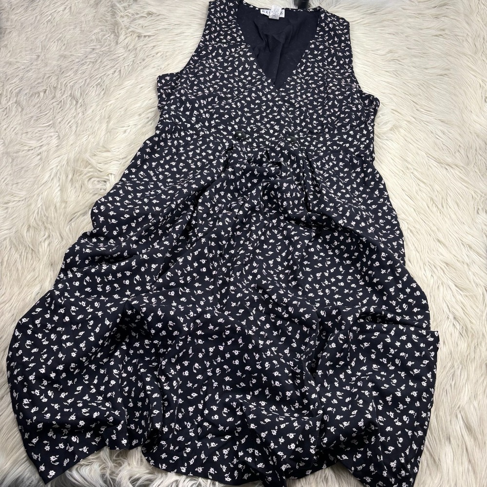 Vintage 90's RJ Stevens Women's 18 Floral‎ Pinafore Midi Dress Dark Cottagecore